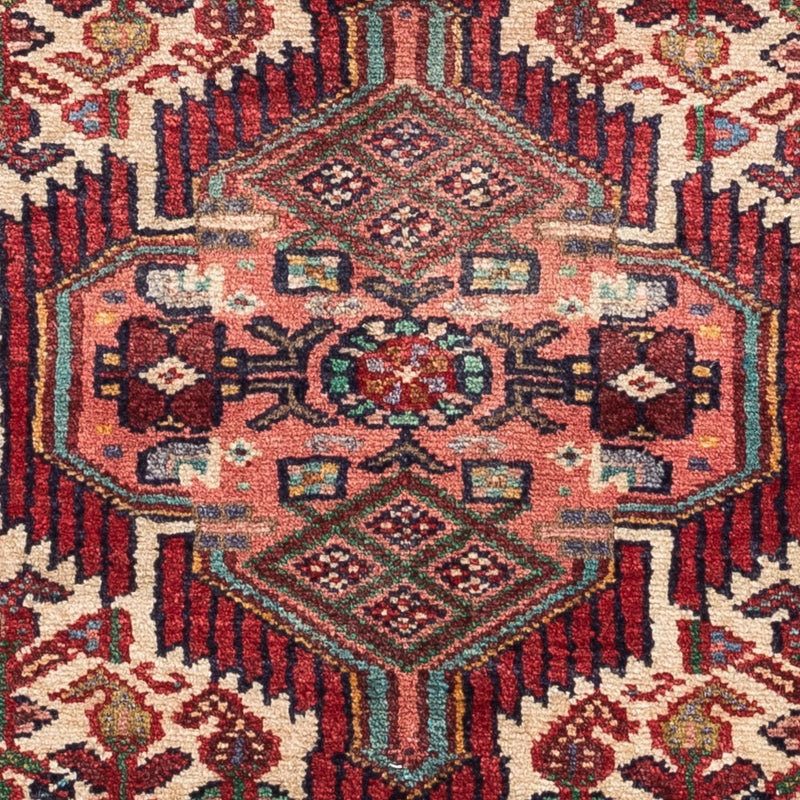 Tapis persan - Nomadic - 125 x 80 cm - rouge foncé