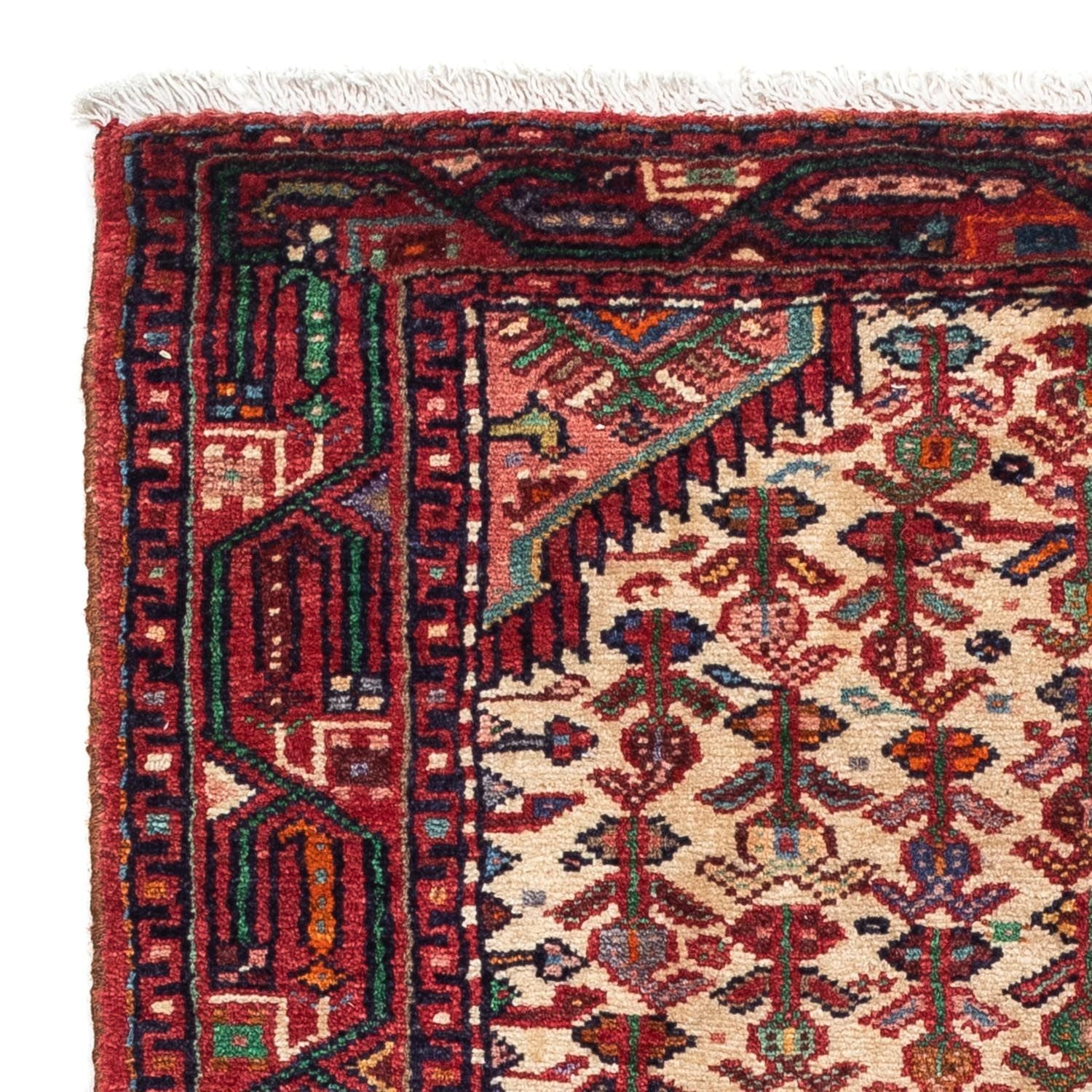 Tapis persan - Nomadic - 125 x 80 cm - rouge foncé