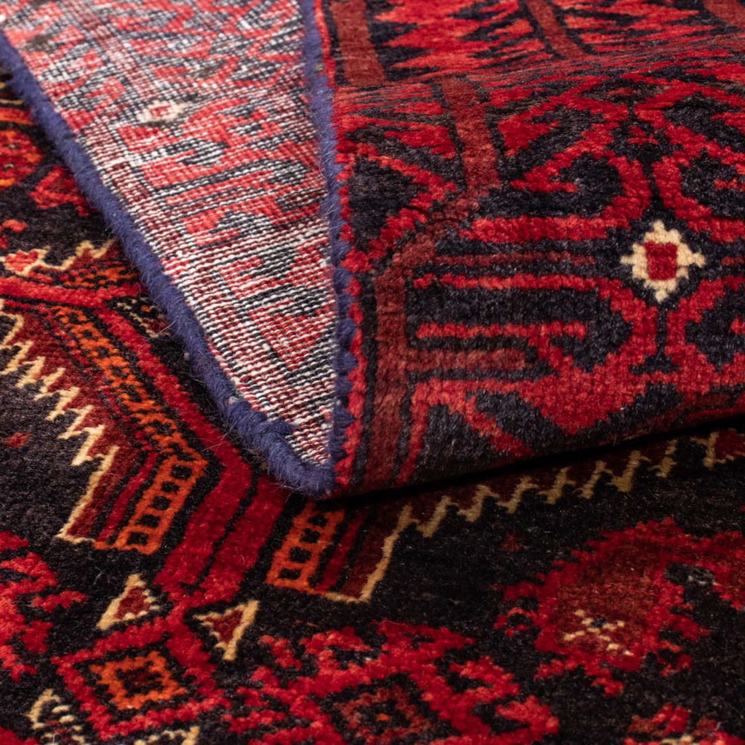 Tapis de couloir Tapis Belutsch - 195 x 89 cm - rouge foncé