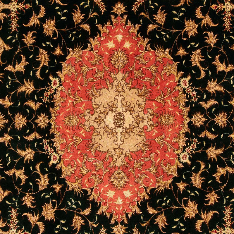 Tapis persan - Tabriz - Royal - 300 x 198 cm - bleu foncé
