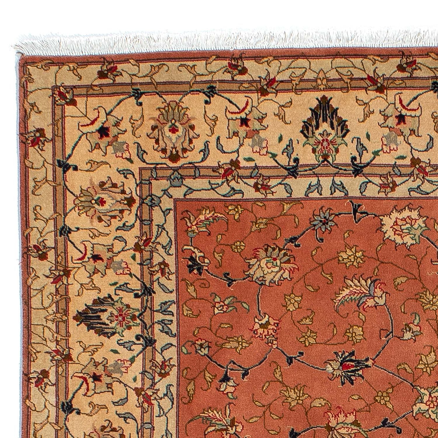 Tapis persan - Tabriz - Royal - 193 x 156 cm - rouille
