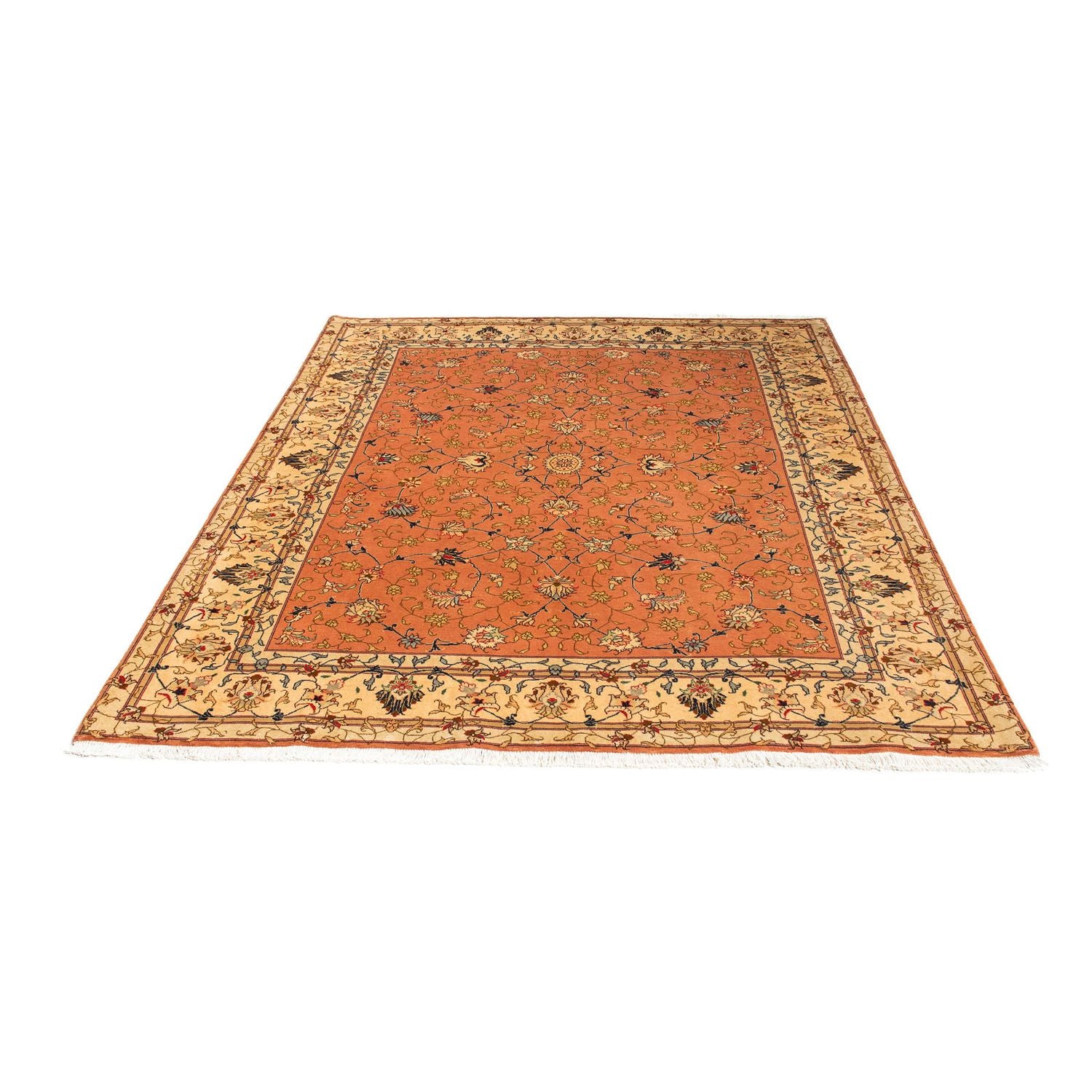 Tapis persan - Tabriz - Royal - 193 x 156 cm - rouille