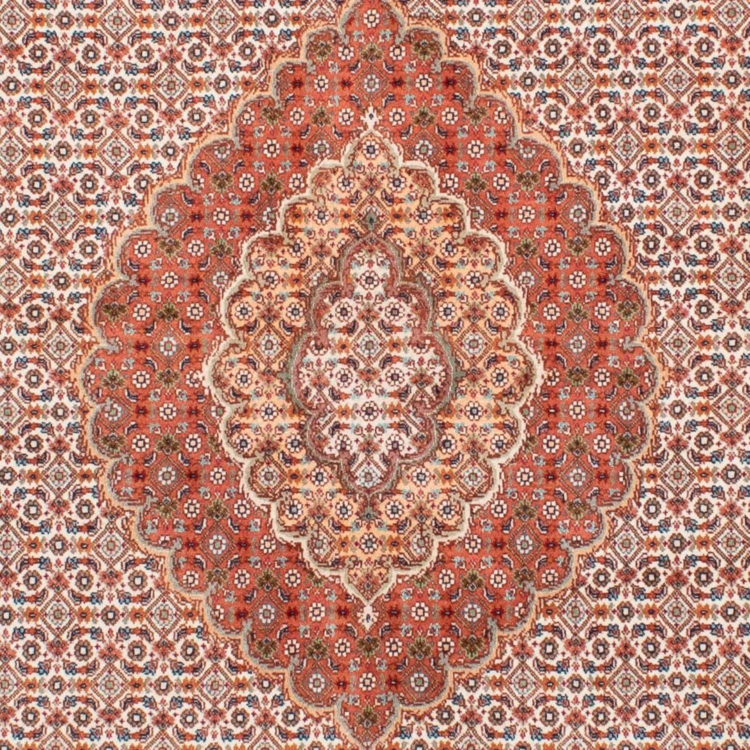Tapis persan - Tabriz - 198 x 149 cm - marron clair