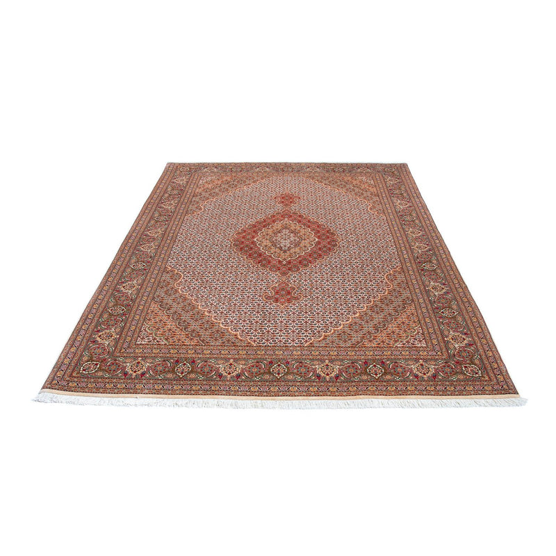 Tapis persan - Tabriz - 198 x 149 cm - marron clair