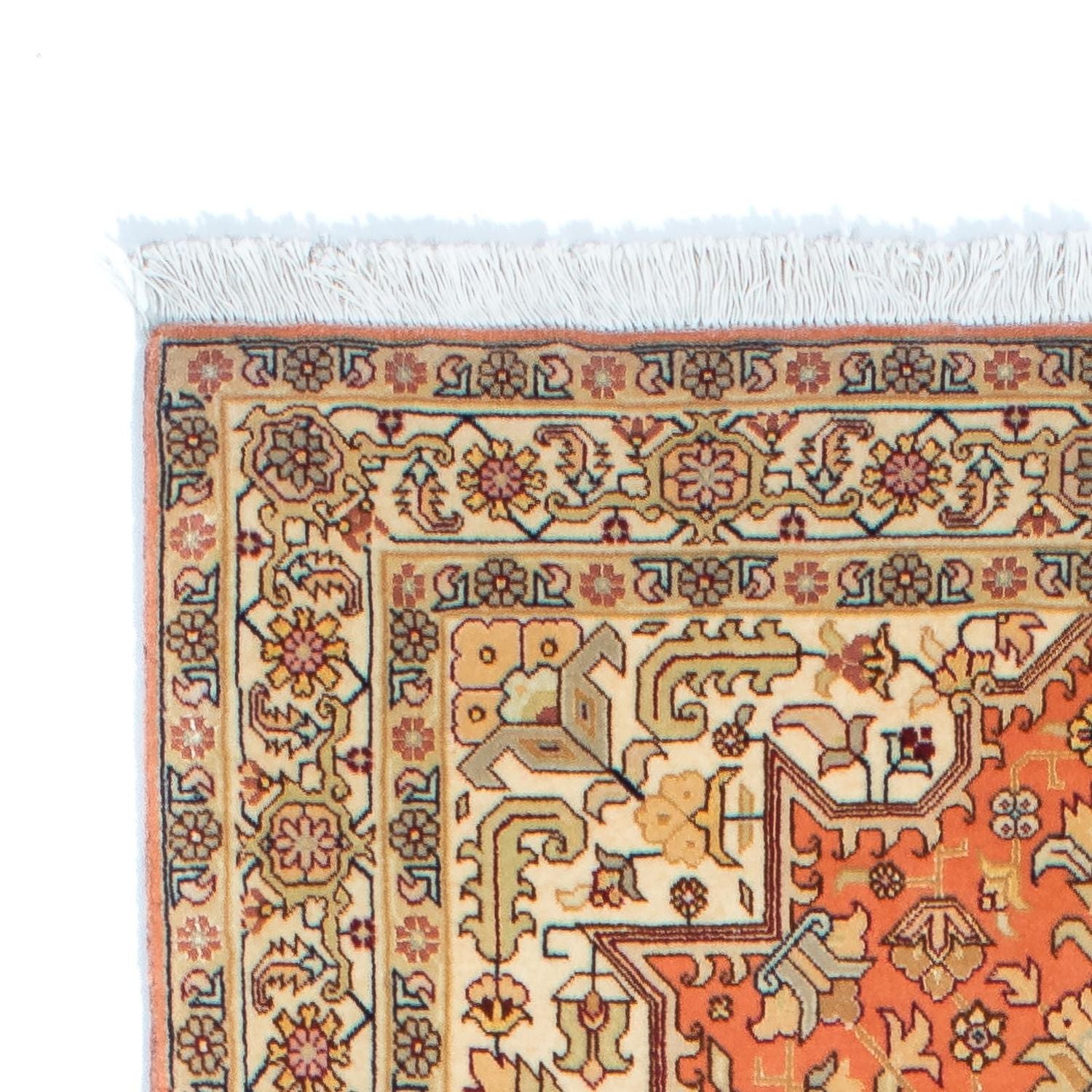 Tapis de couloir Tapis persan - Tabriz - Royal - 216 x 80 cm - rouille
