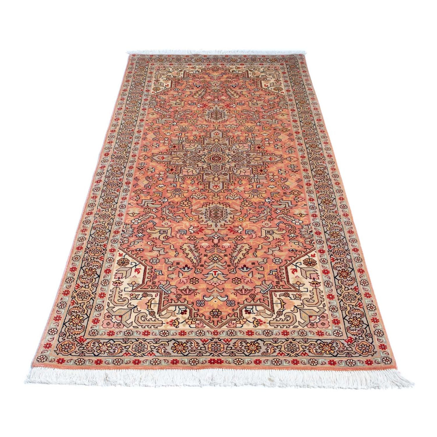 Tapis de couloir Tapis persan - Tabriz - Royal - 206 x 82 cm - multicolore