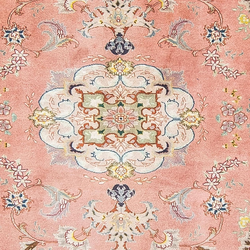 Tapis de couloir Tapis persan - Tabriz - Royal - 389 x 93 cm - rouge clair