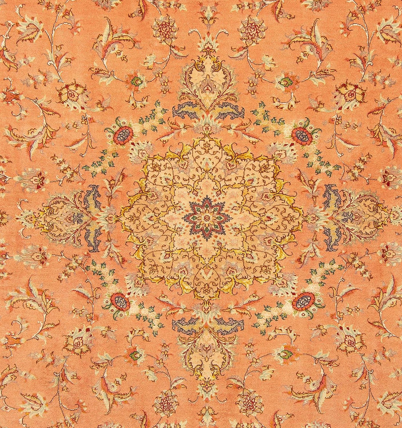 Tapis persan - Tabriz - Royal carré  - 204 x 192 cm - rouge clair