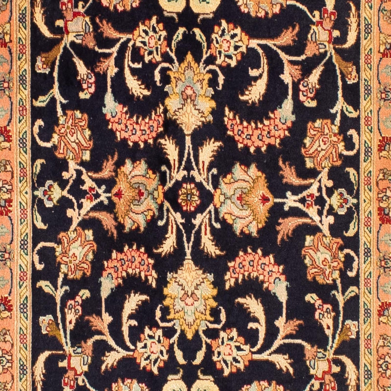 Tapis de couloir Tapis persan - Tabriz - Royal - 295 x 65 cm - bleu foncé