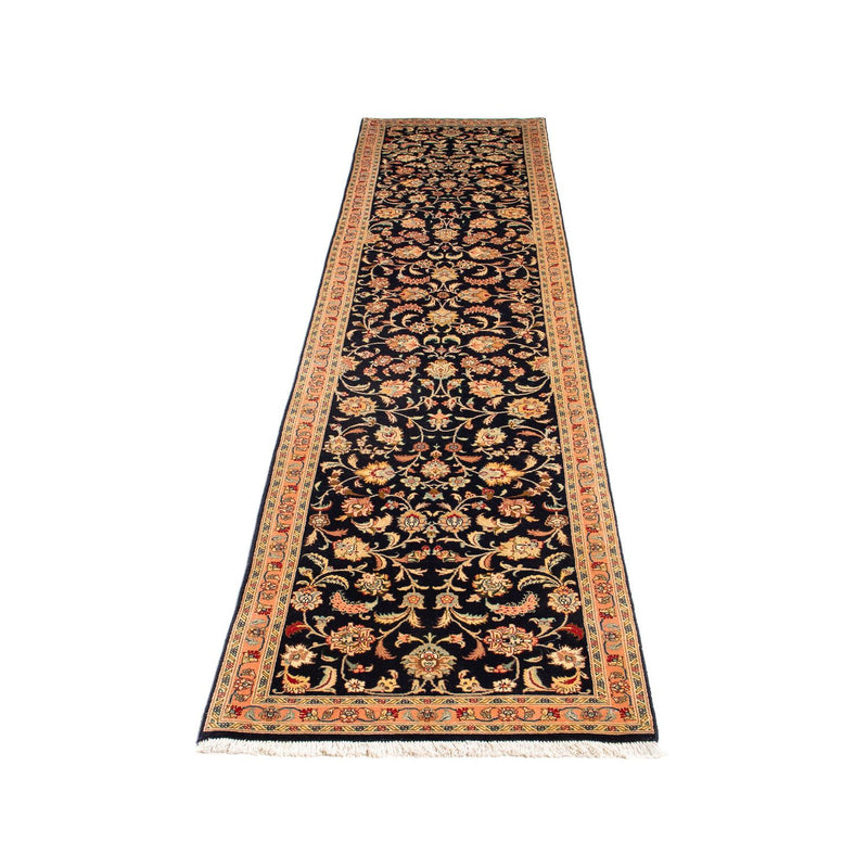 Tapis de couloir Tapis persan - Tabriz - Royal - 295 x 65 cm - bleu foncé