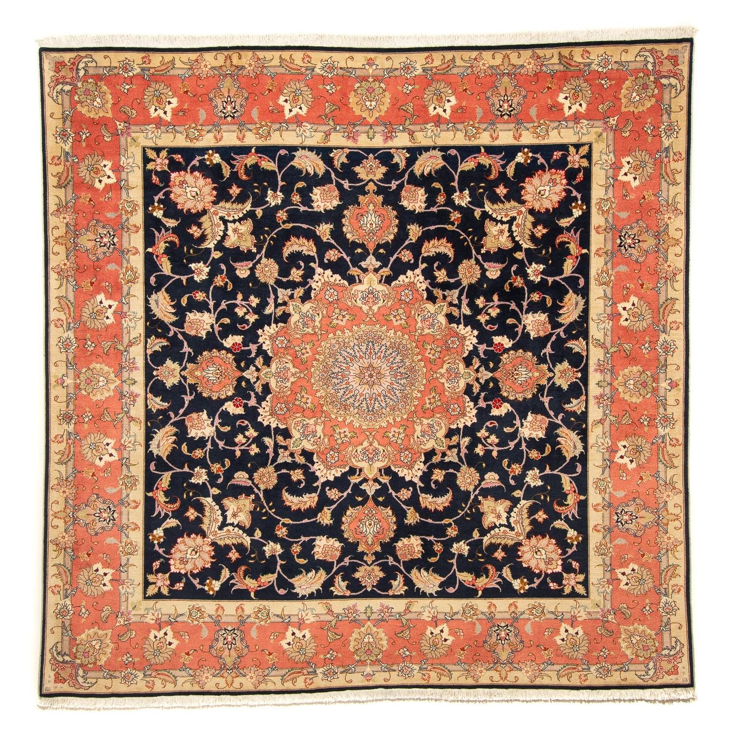 Perserteppich - Täbriz - Royal 202 x 202 cm Teppich Quadratisch