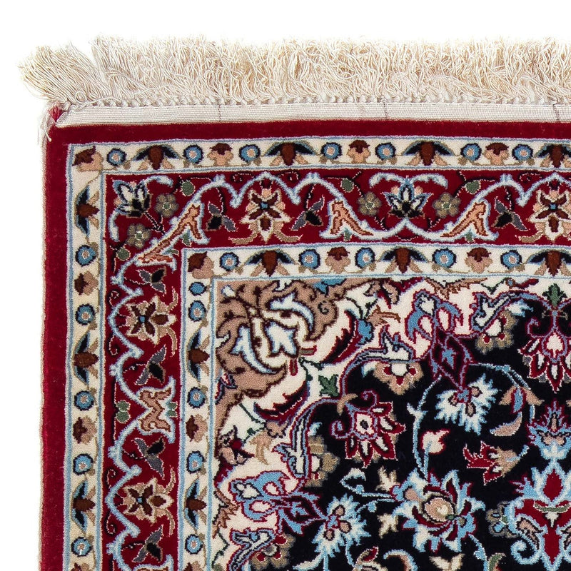 Tapis persan - Isfahan - Premium - 104 x 72 cm - rouge foncé