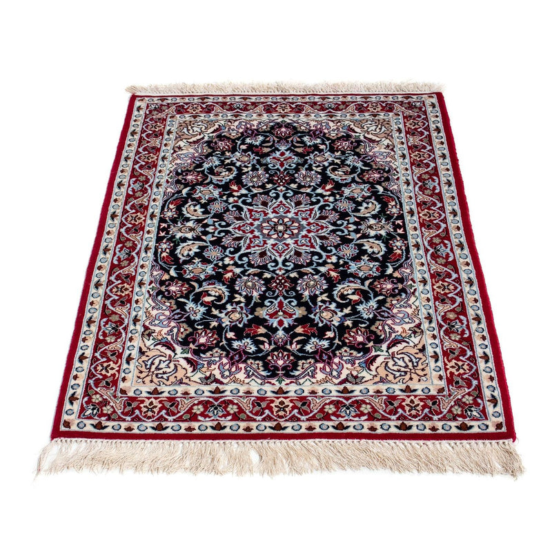 Tapis persan - Isfahan - Premium - 104 x 72 cm - rouge foncé