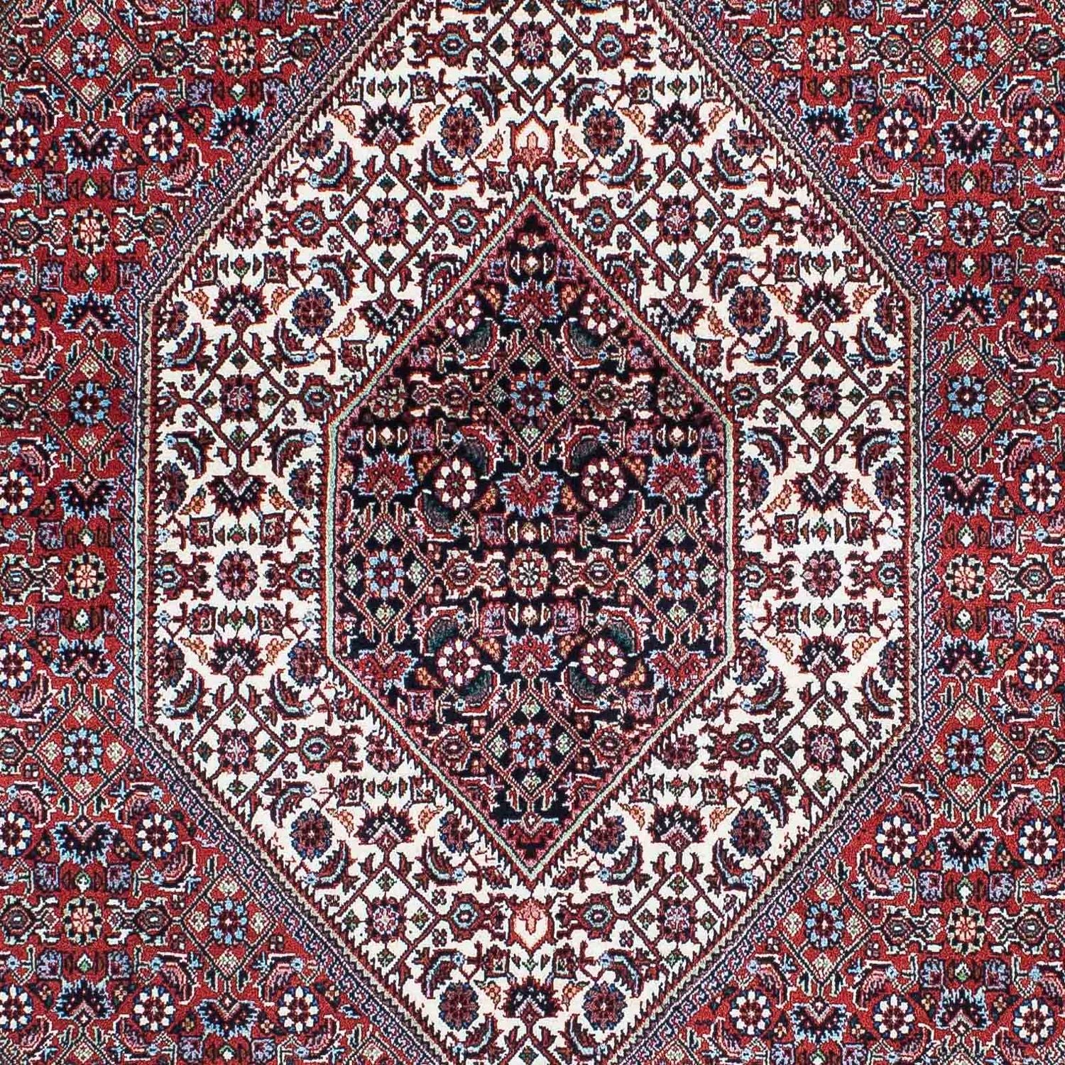 Tapis persan - Bidjar - 209 x 132 cm - rouge clair