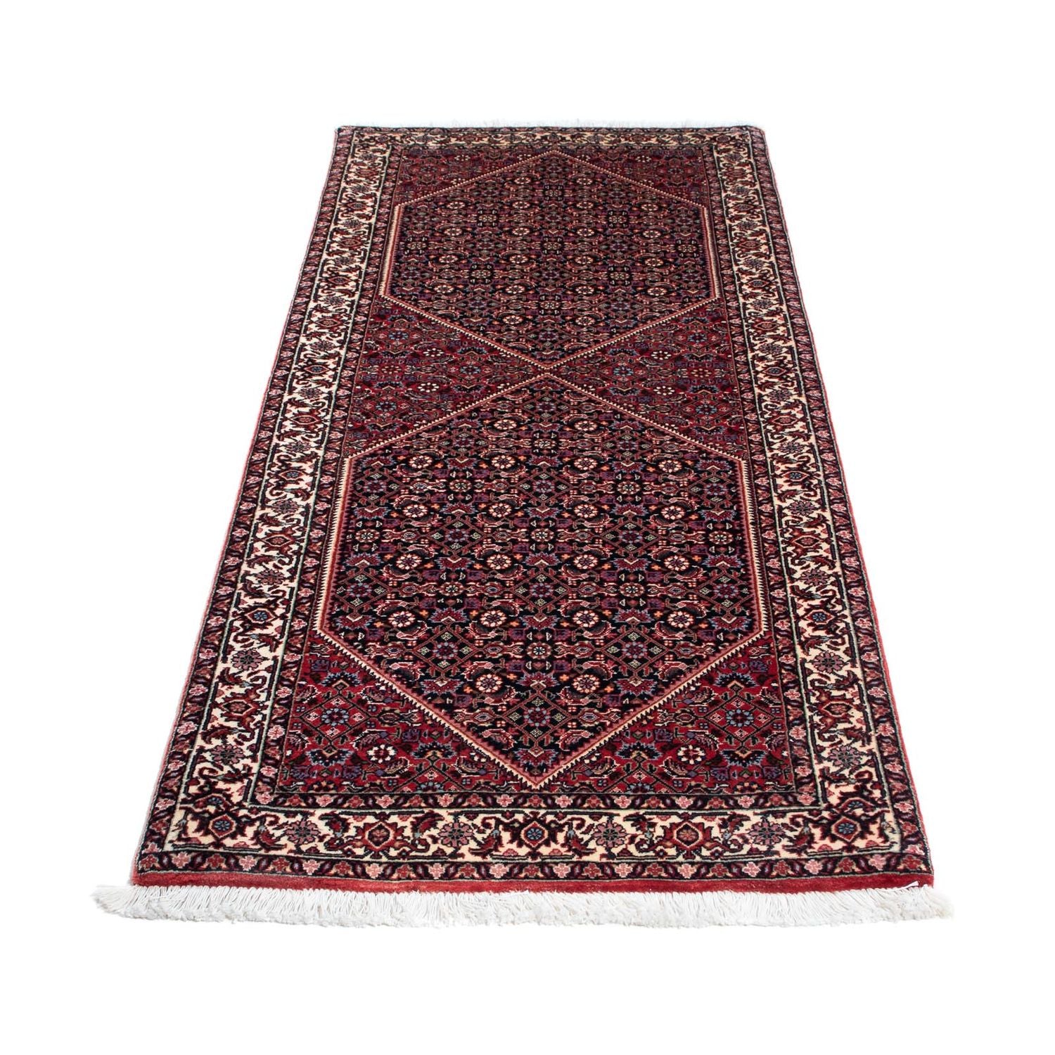 Tapis de couloir Tapis persan - Bidjar - 190 x 73 cm - bleu foncé