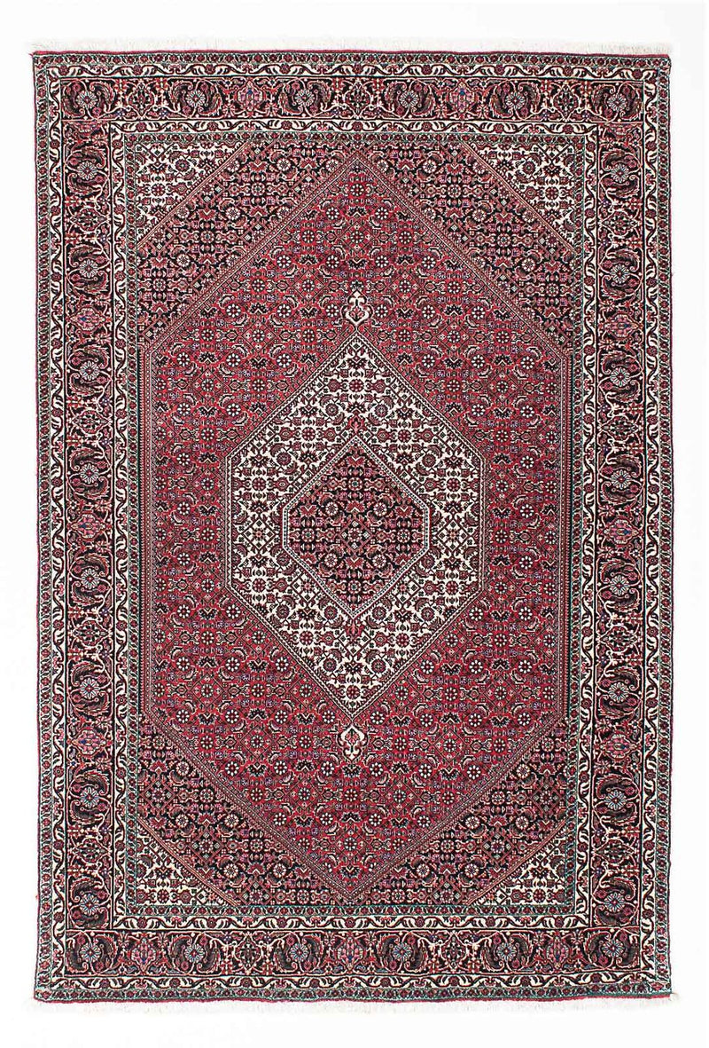 Tapis persan - Bidjar - 200 x 133 cm - rouge clair