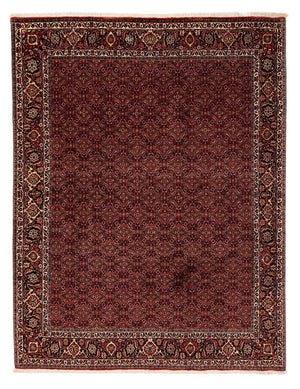 Tapis persan - Bidjar - 246 x 200 cm - rouge foncé