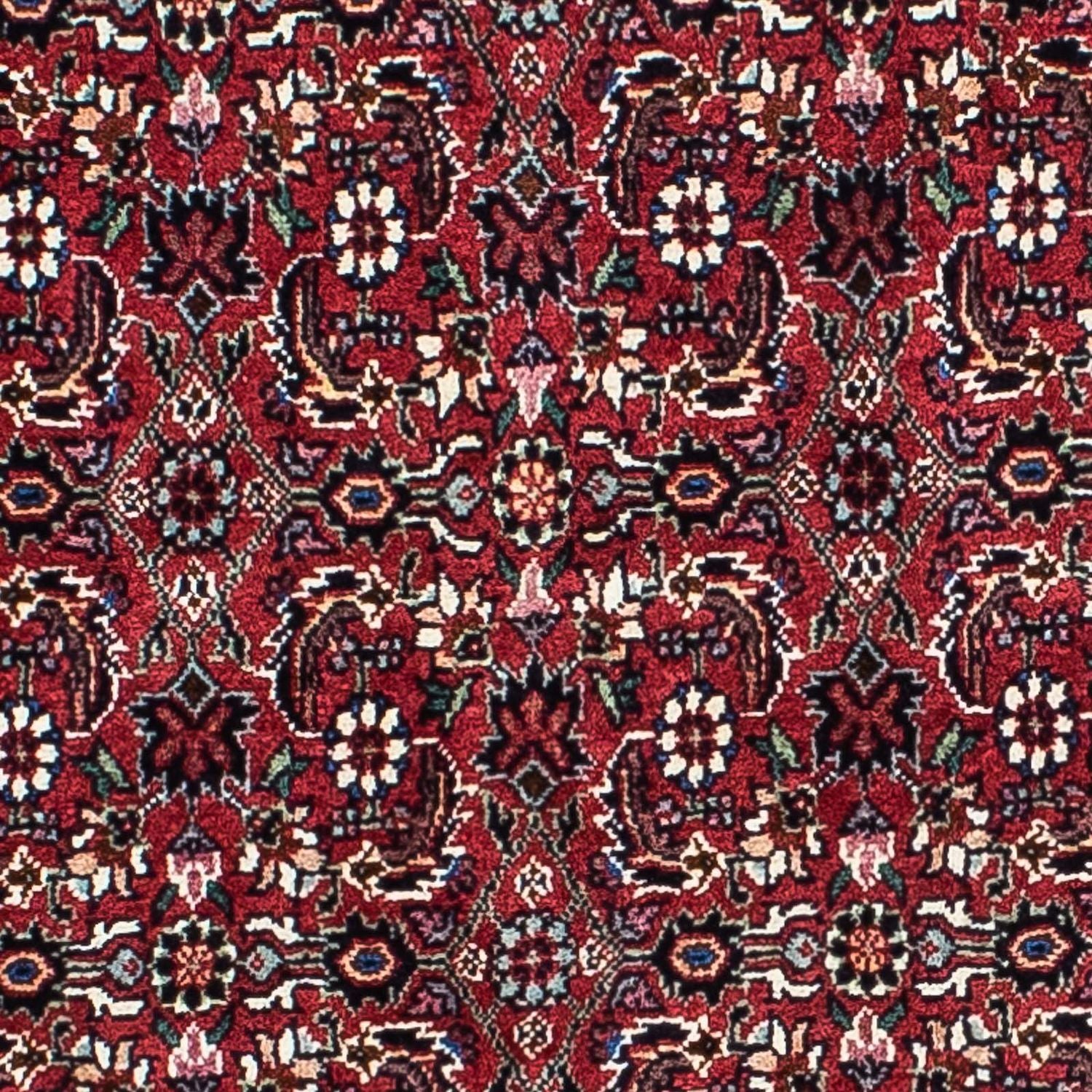 Tapis persan - Bidjar - 208 x 134 cm - rouge foncé