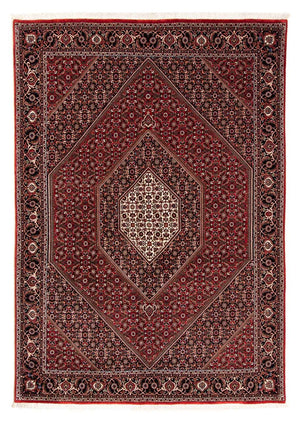 Tapis persan - Bidjar - 238 x 165 cm - rouge foncé