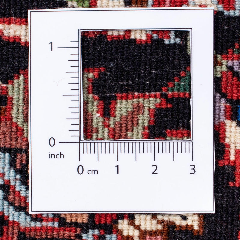 Tapis persan - Bidjar - 242 x 175 cm - rouge foncé