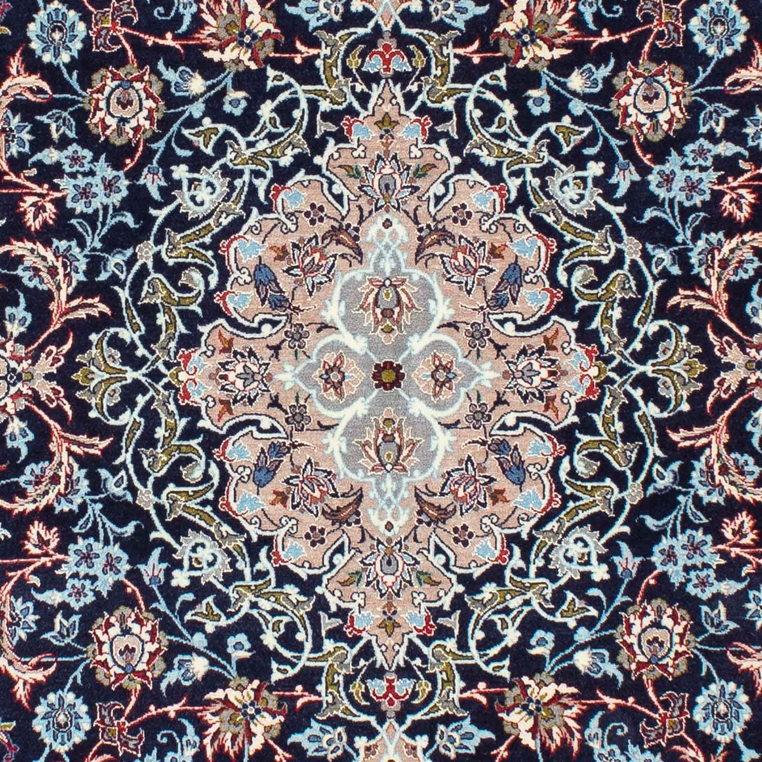 Tapis persan - Isfahan - Premium - 226 x 149 cm - bleu foncé