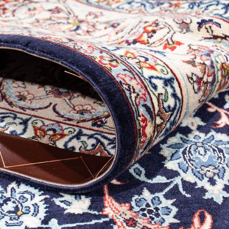 Tapis persan - Isfahan - Premium - 226 x 149 cm - bleu foncé