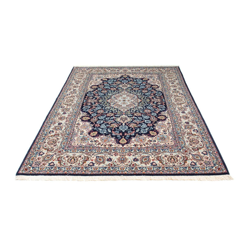 Tapis persan - Isfahan - Premium - 226 x 149 cm - bleu foncé