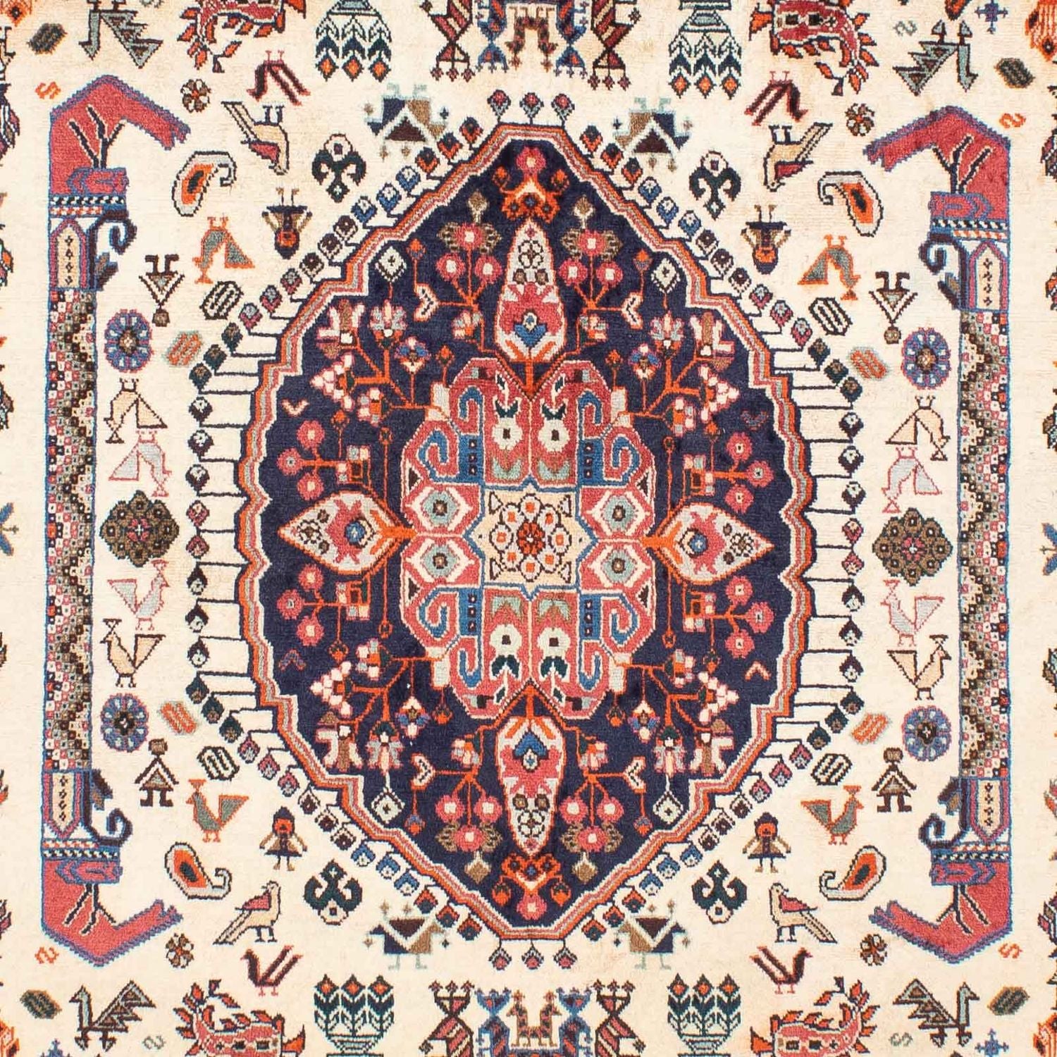 Tapis Gabbeh - Persan Kashkuli - 263 x 158 cm - beige