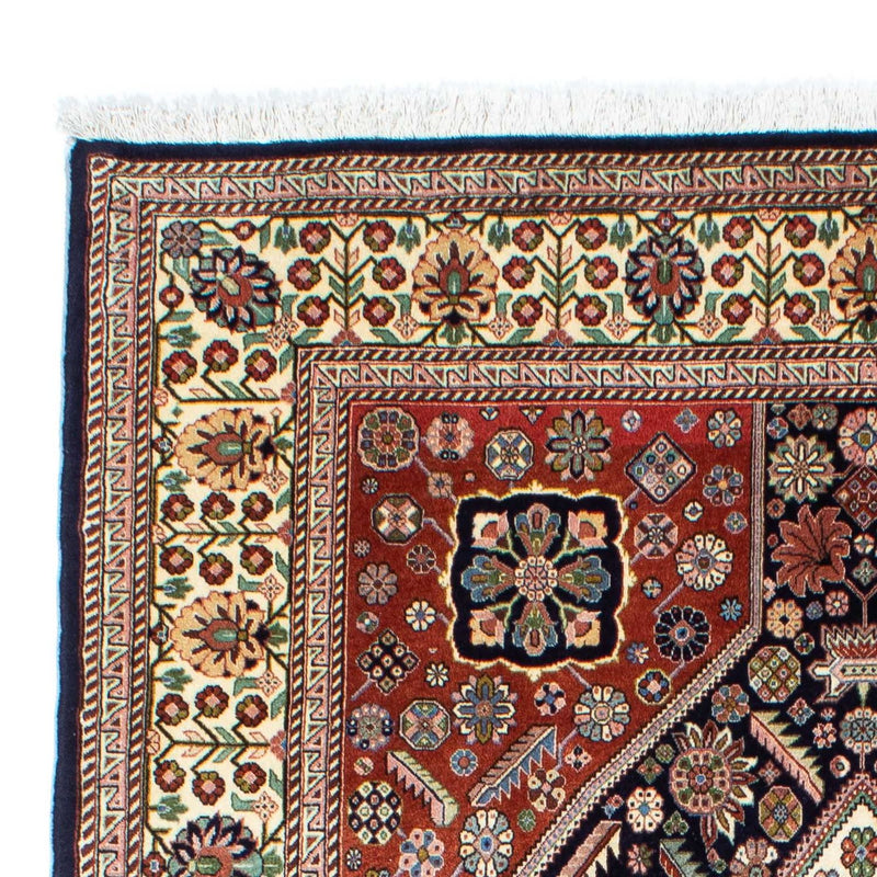 Tapis Gabbeh - Persan Kashkuli - 227 x 145 cm - bleu foncé