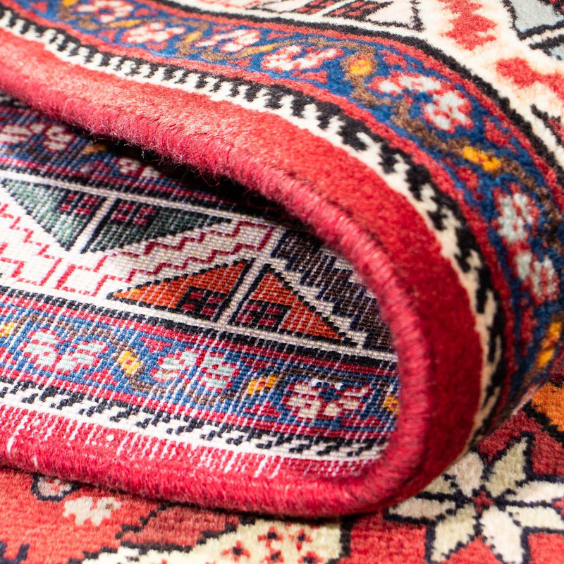 Tapis Gabbeh - Persan Kashkuli - 247 x 157 cm - rouge foncé