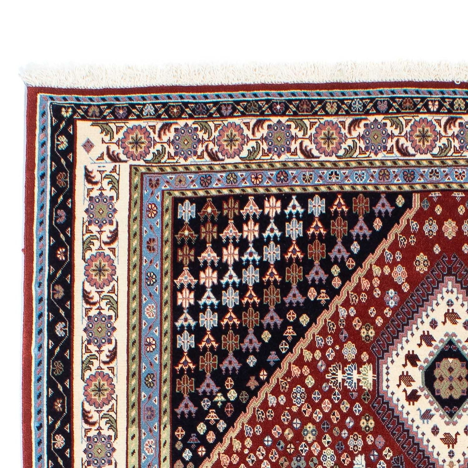Tapis Gabbeh - Persan Kashkuli - 225 x 139 cm - rouge foncé