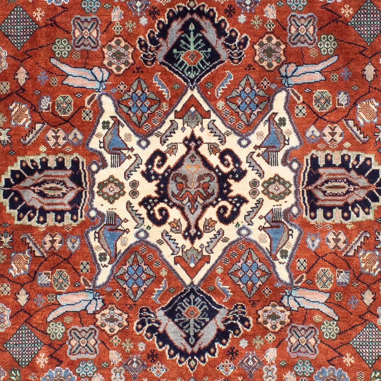 Tapis Gabbeh - Persan Kashkuli - 237 x 171 cm - marron