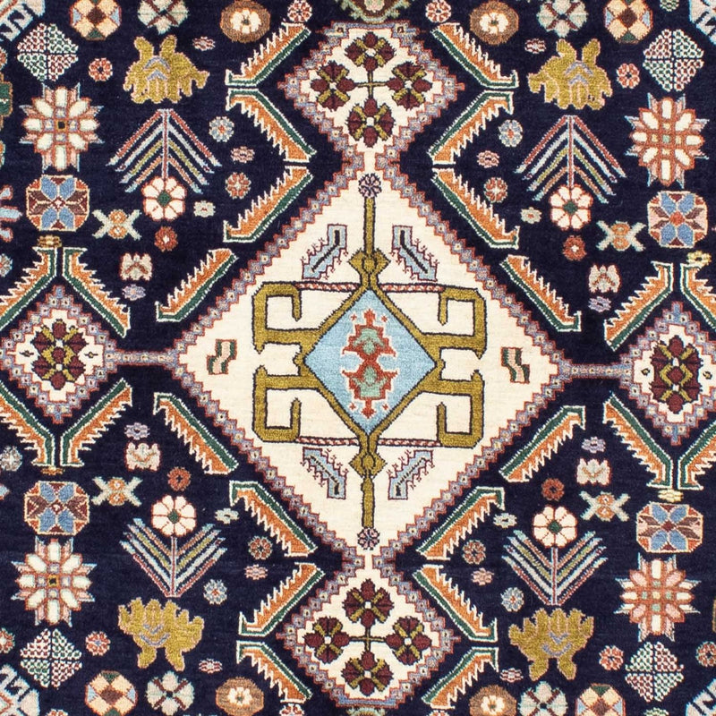 Tapis Gabbeh - Persan Kashkuli - 250 x 152 cm - bleu foncé