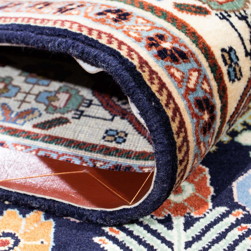 Tapis Gabbeh - Persan Kashkuli - 250 x 152 cm - bleu foncé
