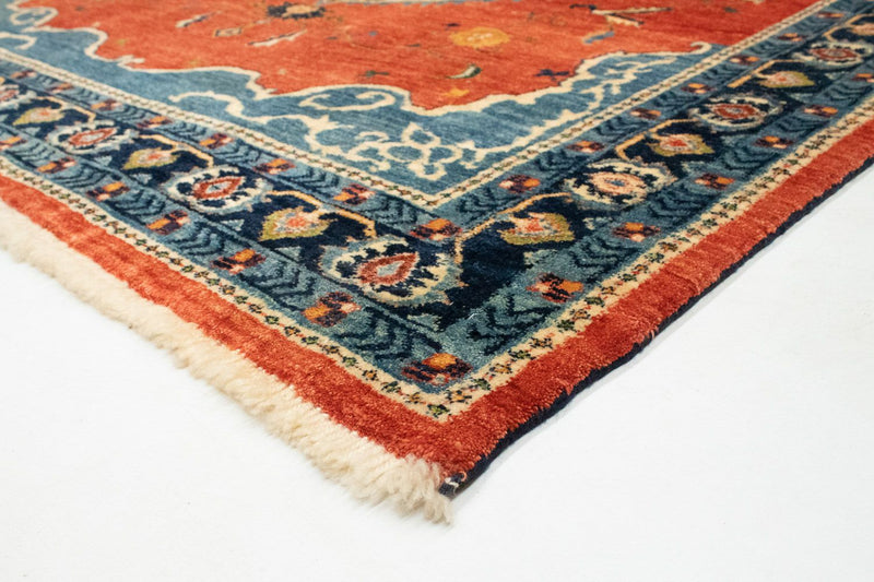 Tapis Gabbeh - Loribaft Persan - 190 x 152 cm - rouge