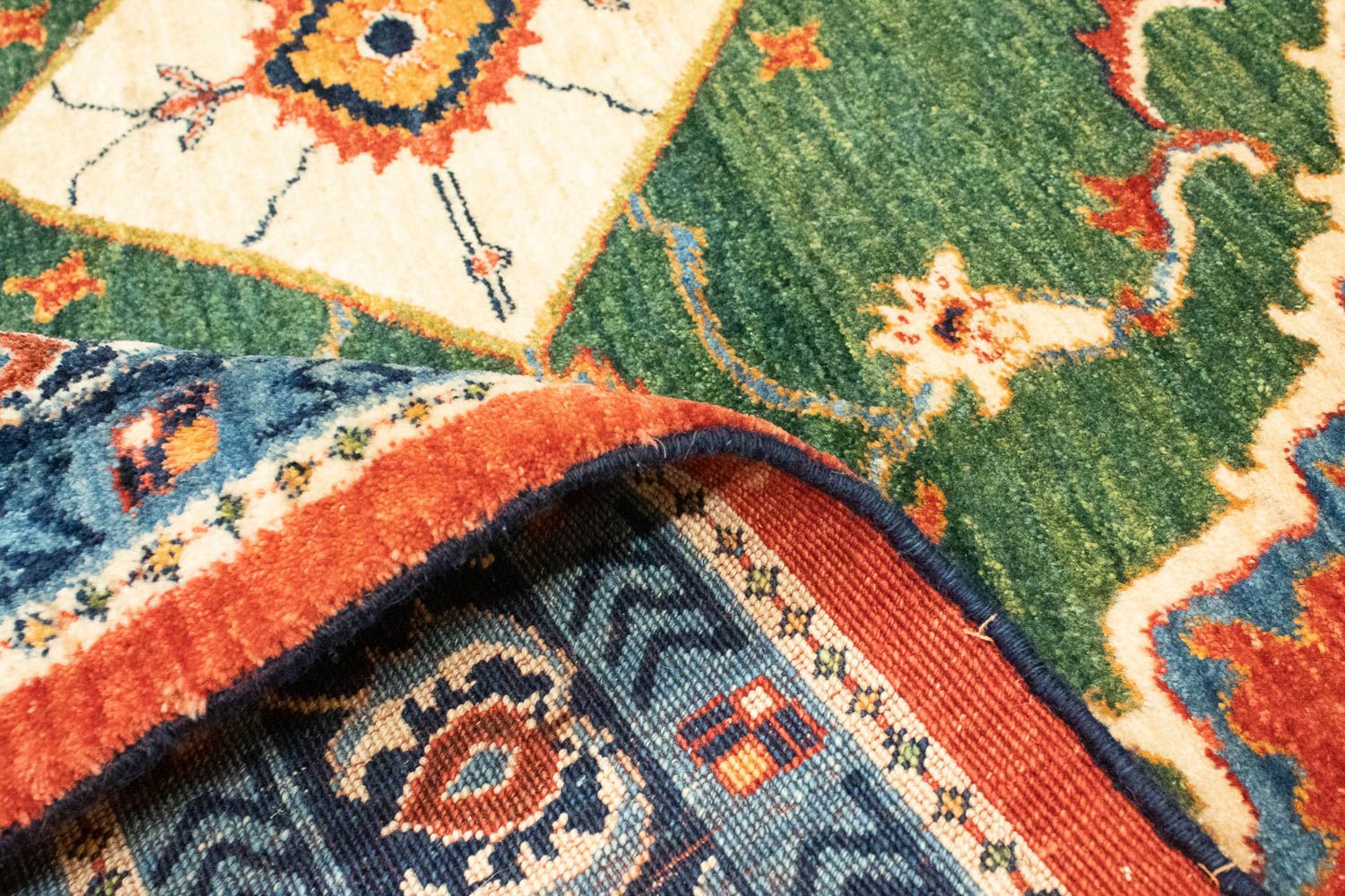 Tapis Gabbeh - Loribaft Persan - 190 x 152 cm - rouge