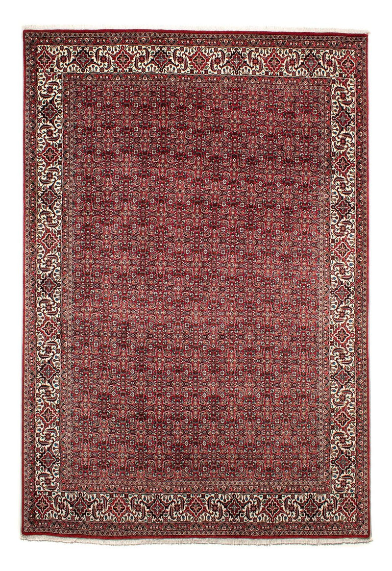 Tapis persan - Bidjar - 309 x 209 cm - rouge foncé