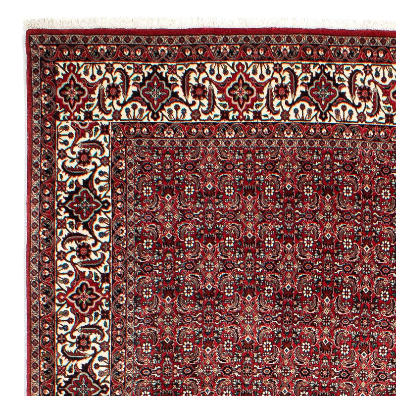 Tapis persan - Bidjar - 309 x 209 cm - rouge foncé