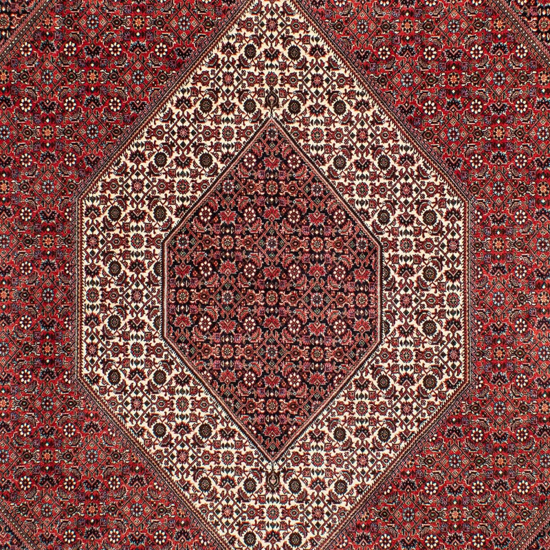 Tapis persan - Bidjar - 305 x 203 cm - rouge foncé