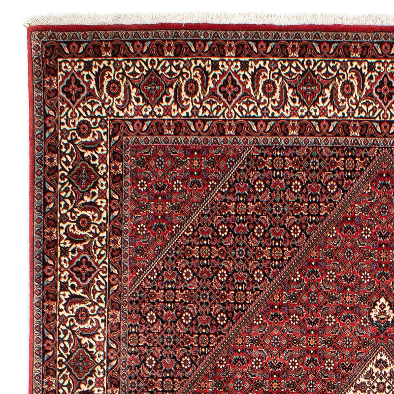 Tapis persan - Bidjar - 305 x 203 cm - rouge foncé