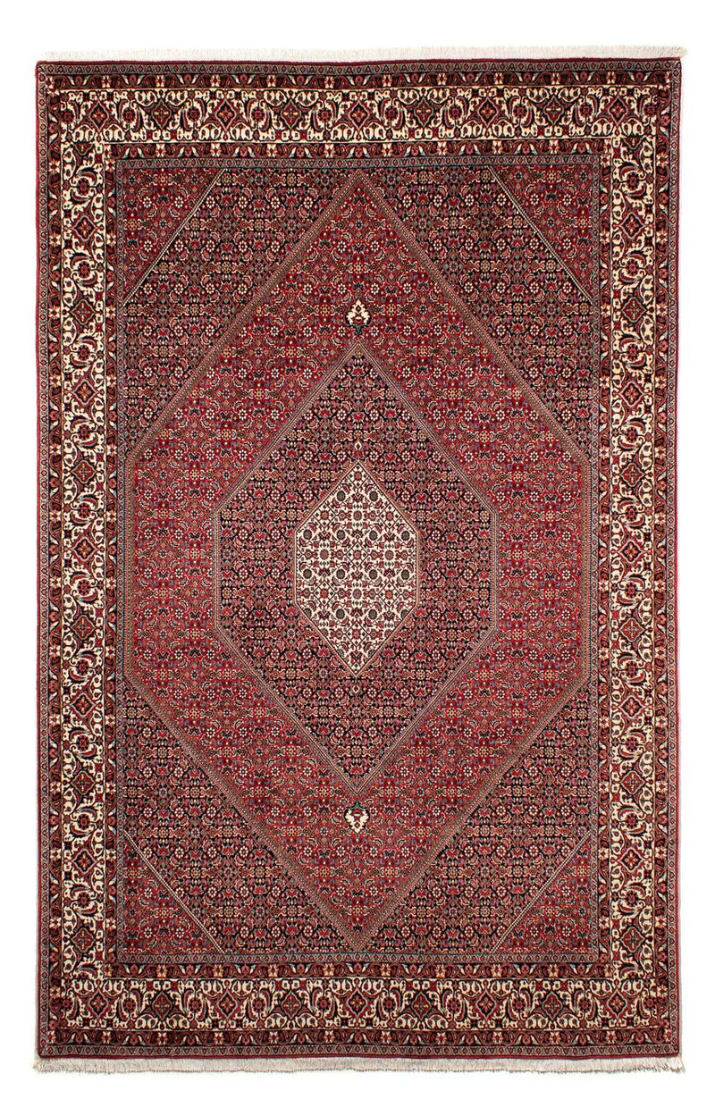 Tapis persan - Bidjar - 307 x 205 cm - rouge foncé