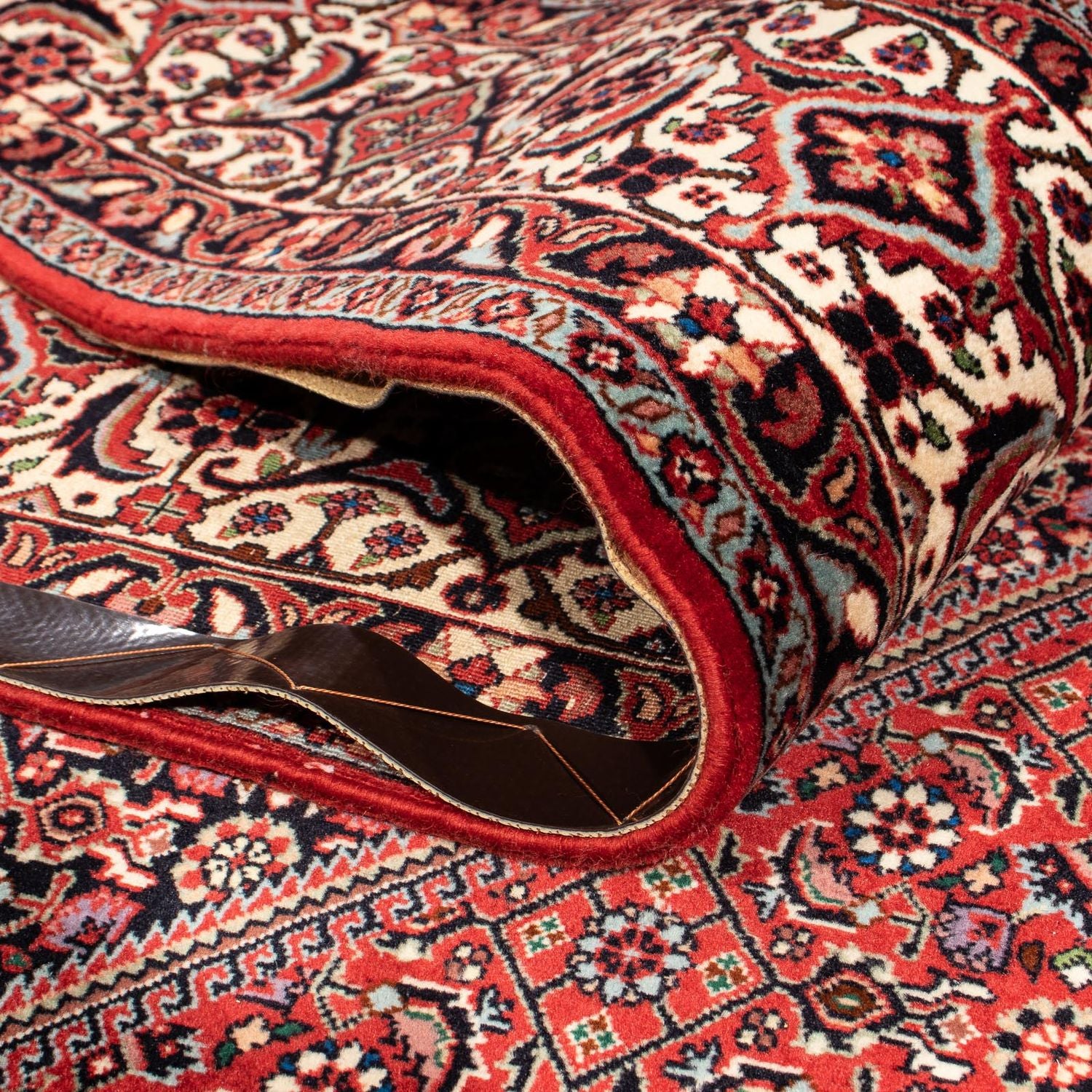 Tapis persan - Bidjar - 307 x 205 cm - rouge foncé
