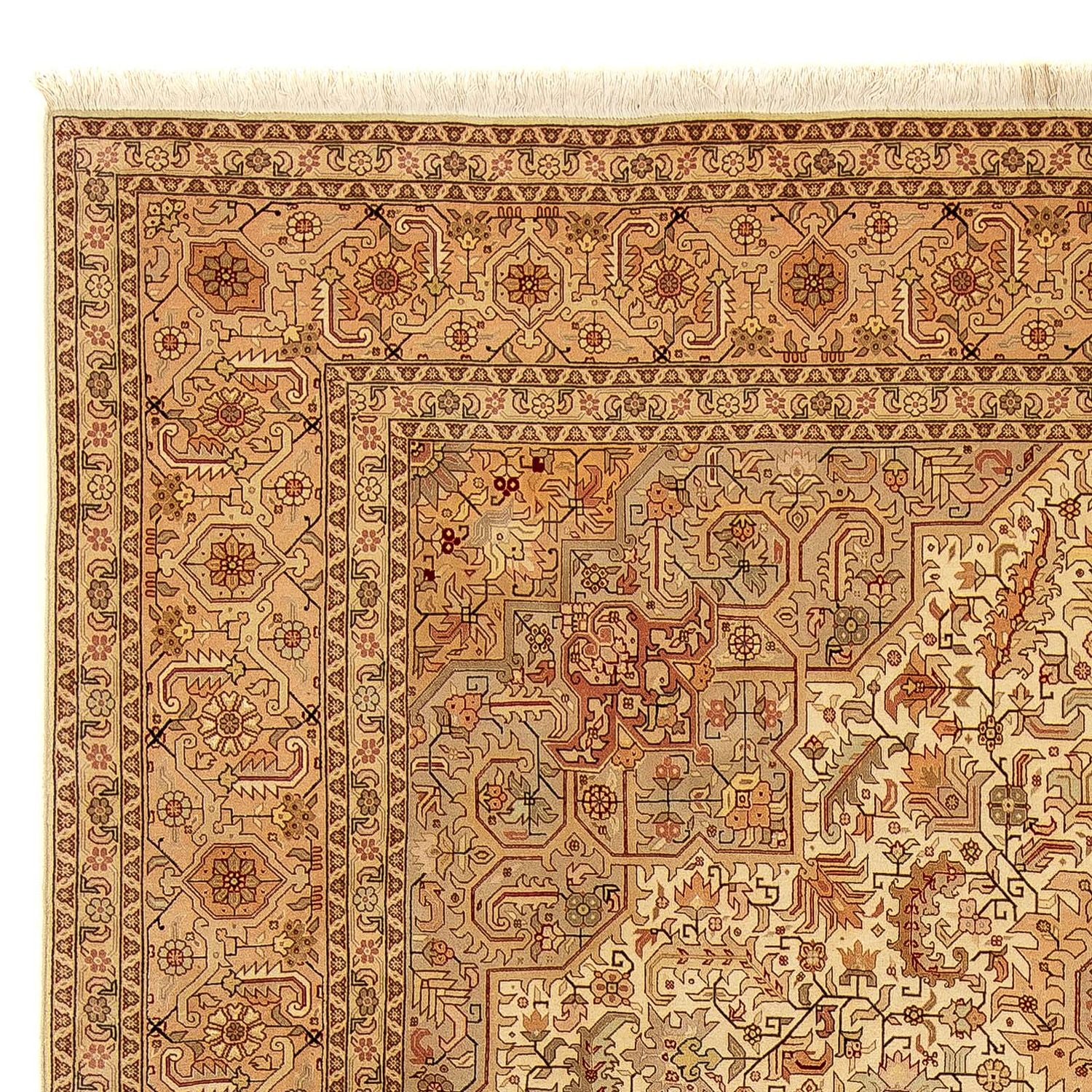 Tapis persan - Tabriz - Royal - 344 x 251 cm - marron clair