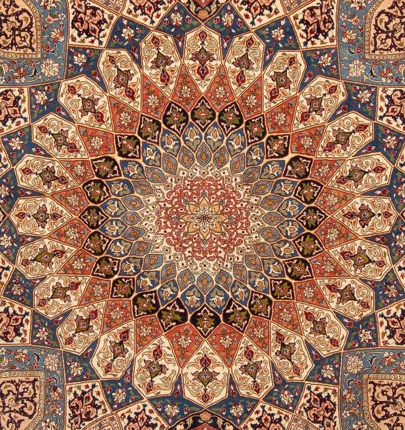 Tapis persan - Tabriz - Royal - 250 x 207 cm - marron clair