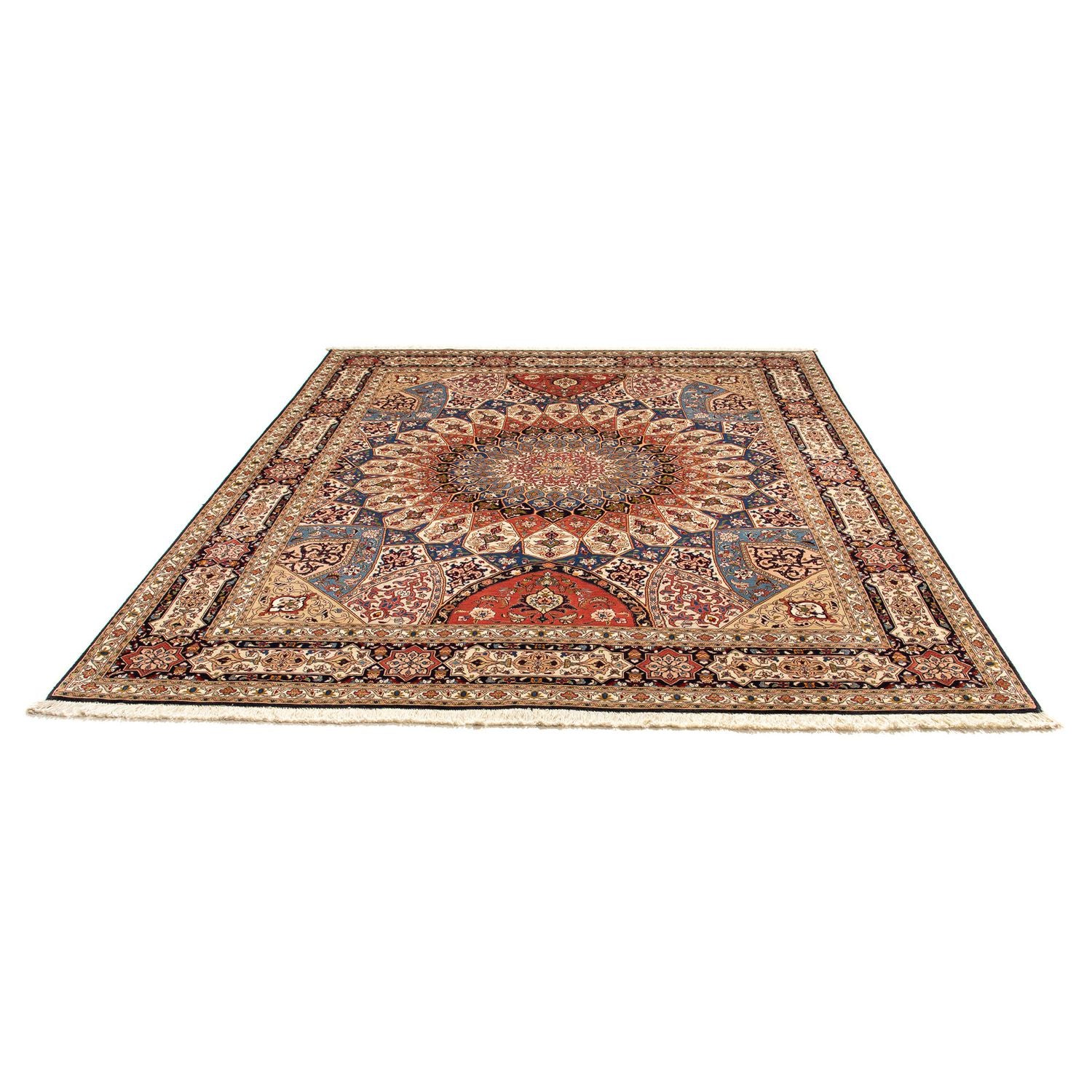 Tapis persan - Tabriz - Royal - 250 x 207 cm - marron clair
