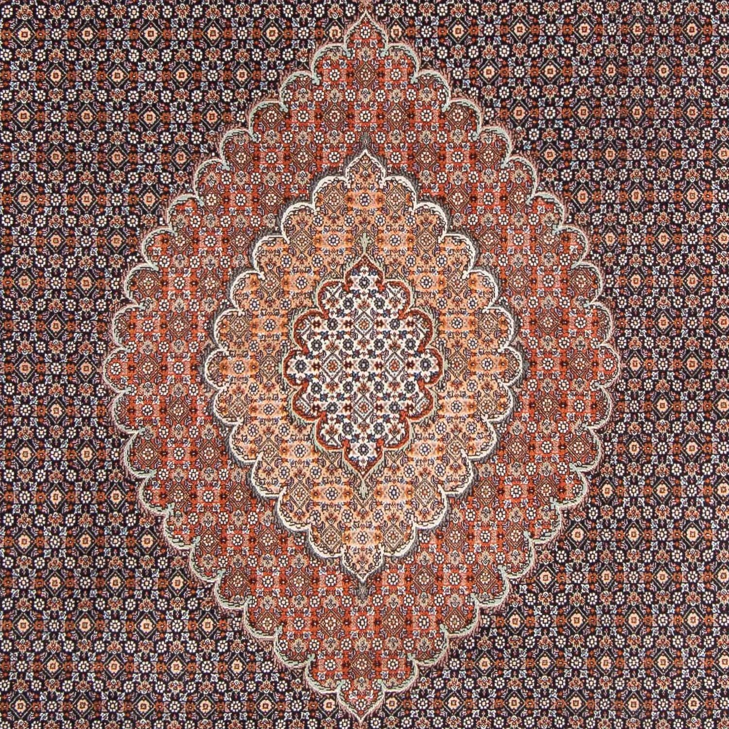 Tapis persan - Tabriz - 305 x 205 cm - bleu foncé