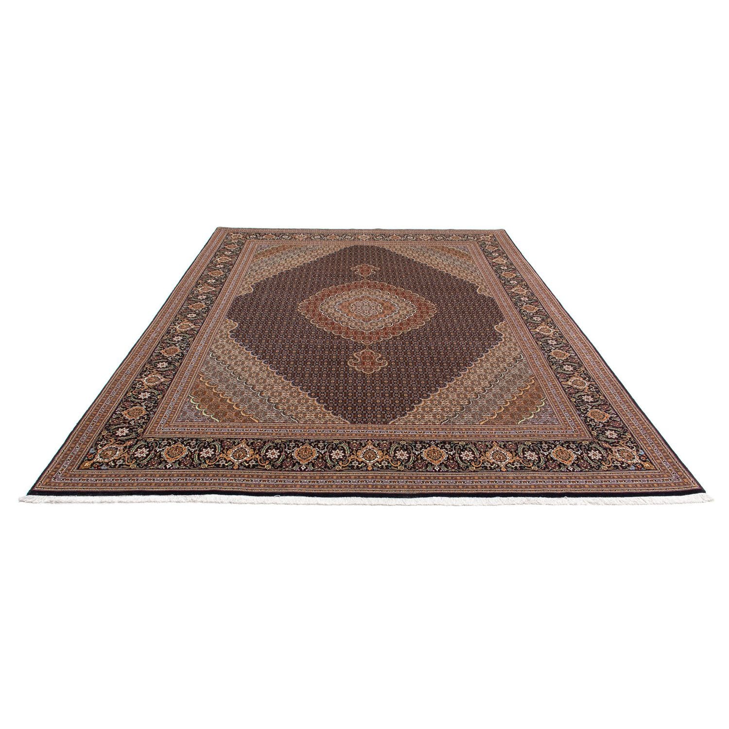 Tapis persan - Tabriz - 360 x 253 cm - marron foncé