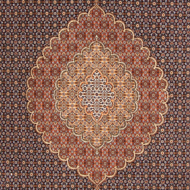 Tapis persan - Tabriz - 297 x 205 cm - bleu foncé