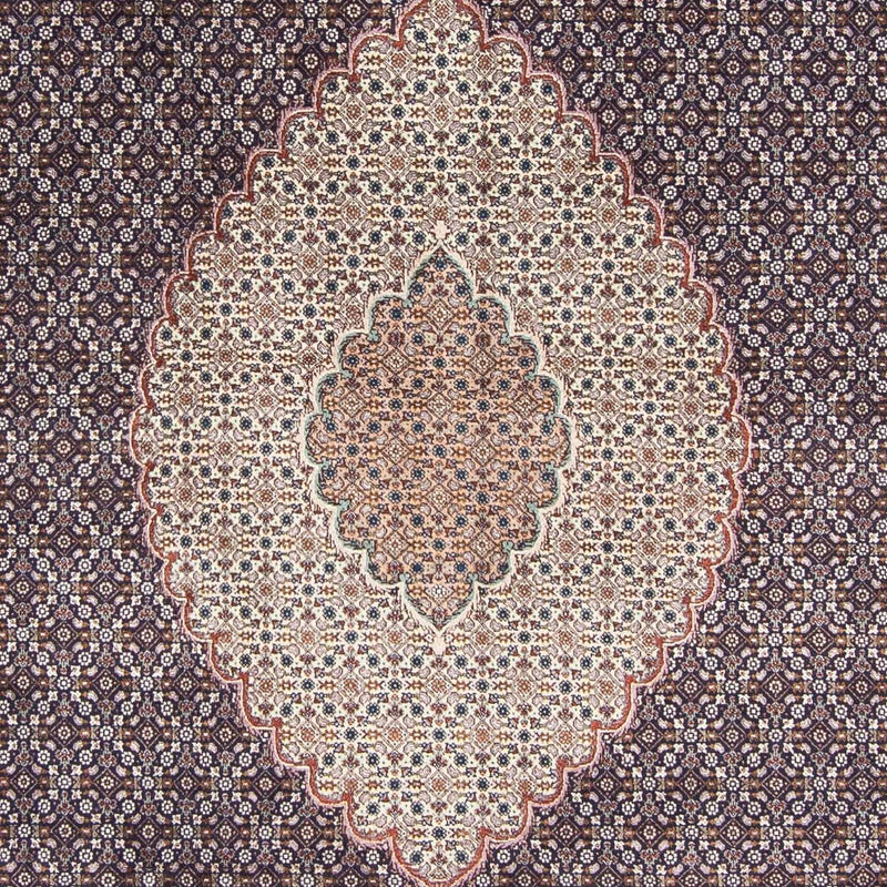 Tapis persan - Tabriz - 303 x 196 cm - bleu foncé