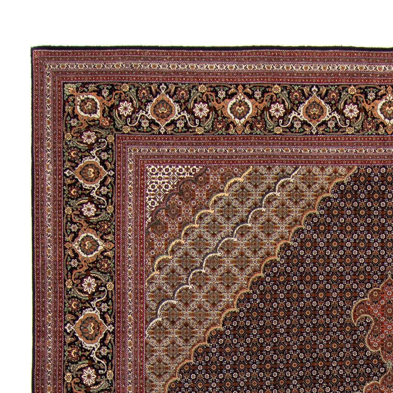Tapis persan - Tabriz - 345 x 252 cm - marron